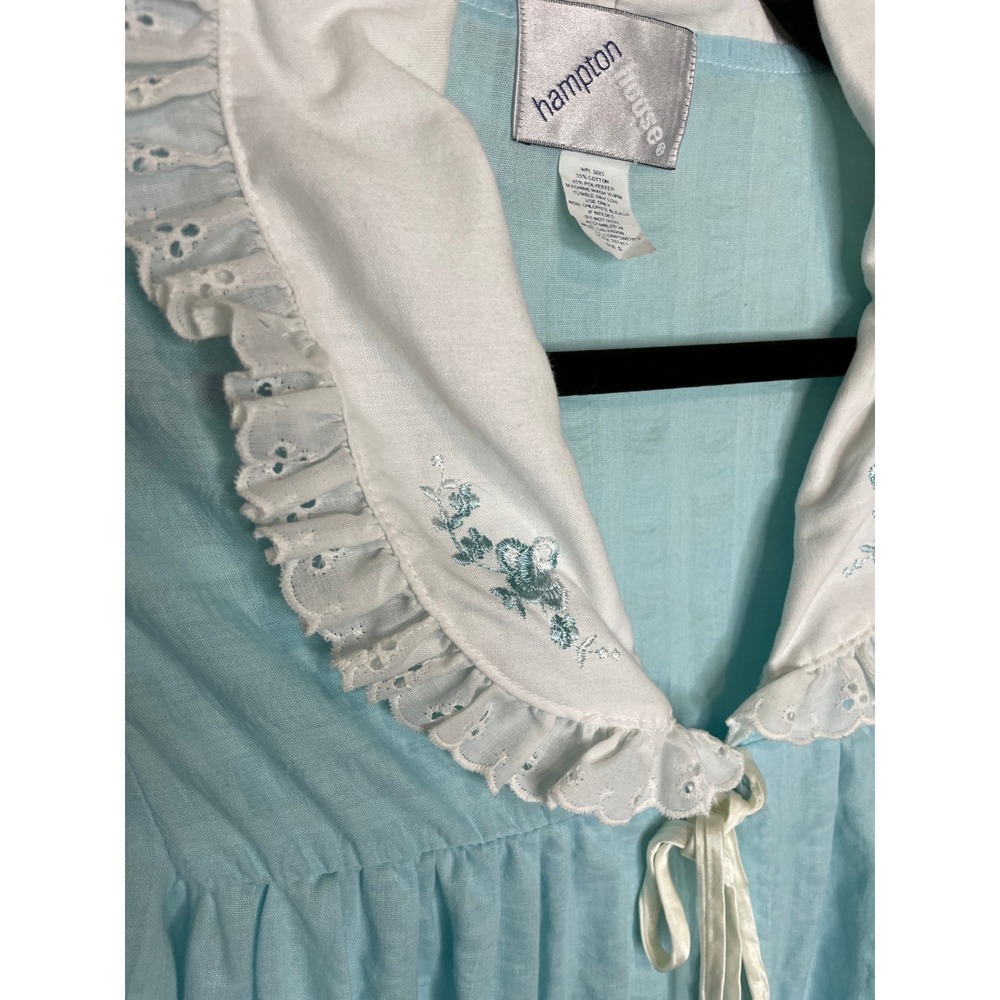 Hampton House Blue House Dress Vintage Cottagecor… - image 3